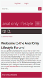 Mobile Screenshot of analonlylifestyle.com